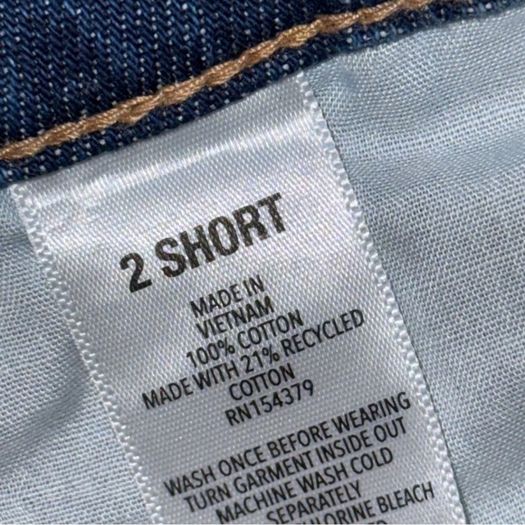 Aeropostale 90’s Mid Rise Baggy Jeans Blue Dark Wash Distressed - Picture 7 of 12